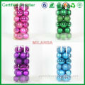 Milanda household party decoration plastic christmas ball 24 packed